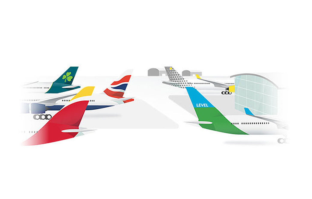 We work with top international airlines